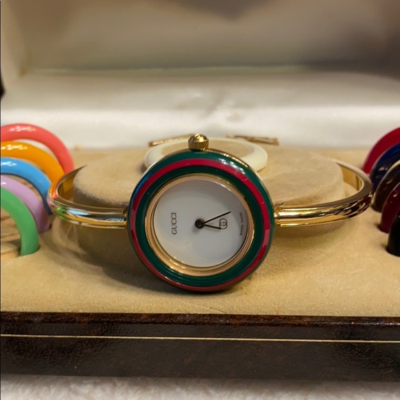 Gucci Accessories - Authentic Gucci  gold bangle bracelet wristwatch